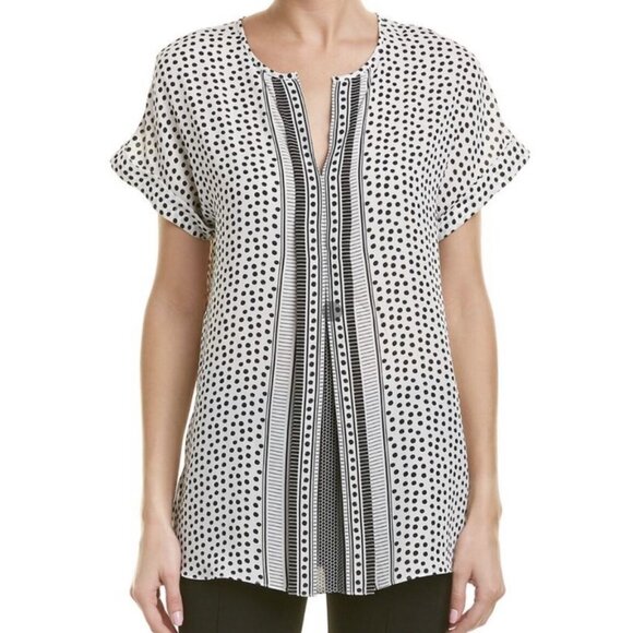 Max Studio short-sleeve blouse sz S - Picture 1 of 10